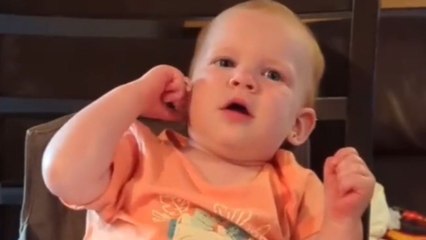 HILARIOUSLY natural acting skills of a 17-month-old girl are must-see!