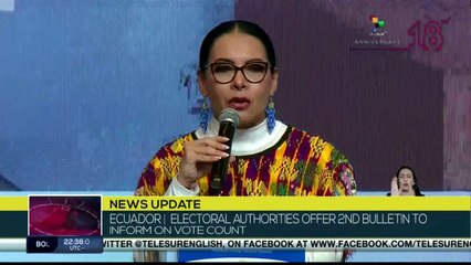 Ecuador's electoral authorities announced the second round of elections for October 15th