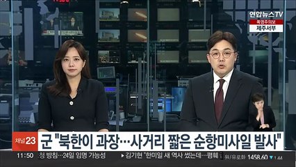군 "북한이 과장…사거리 짧은 순항미사일 발사"