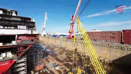 Building Spirit of Tasmania IV - Behind the Scenes Drone Footage