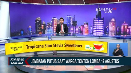 Jembatan Putus Saat Acara Lomba Agustusan Akibat Terlalu Banyak Warga Berkerumun