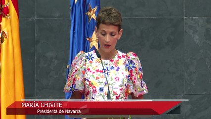 Скачать видео: Chivite toma posesión como presidenta de Navarra