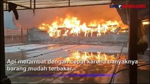 Dipicu Truk Terbakar, Gudang Kain di Sukoharjo Ludes Dilalap Api