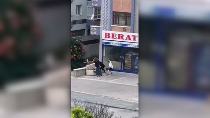 Ankara’da vahşi batıyı andıran görüntüler