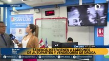 Serenos intervienen a ladrones de autopartes y vendedores de droga en San Luis