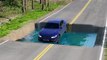 Cars vs Big Water Pit - BeamNG Drive