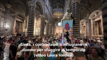 Maltempo: grandinata sulla collina pistoiese, temporale sui festeggiamenti post Palio a Siena