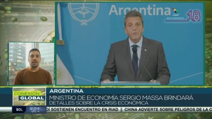 Download Video: Ministro de Economía de Argentina brindará detalles sobre la crisis económica