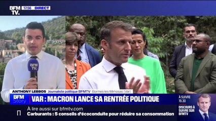 下载视频: Bormes-les-Mimosas: Emmanuel Macron va lancer sa rentrée politique