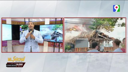 Incendio en plaza El paseo, las Terrenas | El Show del mediodía