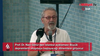 Prof. Dr. Naci Görür'den İstanbul açıklaması: Büyük depremlerin oluşmaya başlayacağı dönemlere giriyoruz