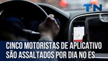 Cinco motoristas de aplicativo são assaltados por dia no ES