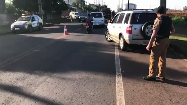 Polícia Militar realiza blitz itinerante na Avenida das Pombas