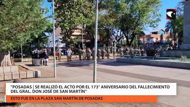 Posadas | Se realizó el acto por el 173° aniversario del fallecimiento del Gral. Don José de San Martín