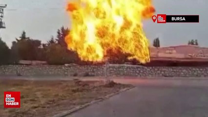 Bursa’da mobilya fabrikasındaki patlama kamerada