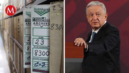 AMLO anuncia la construcción de un Archivo Agrario de México en Avenida Juárez de la CdMx