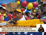 Sucre | Habitantes de la pqa. Santa Inés se movilizan a favor y respaldo del Pdte. Nicolás Maduro