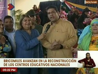 Bolívar | Bricomiles realizan trabajos de rehabilitación en la U.E.E. Silvana de Irady