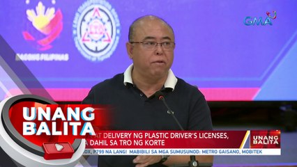 Produksyon at delivery ng plastic driver's licenses, maaantala dahil sa TRO ng korte| UB