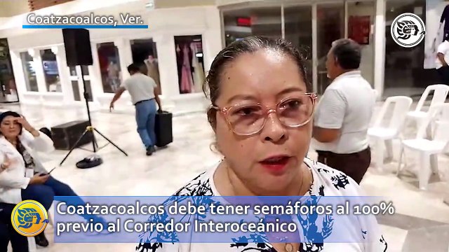 Coatzacoalcos debe tener semáforos al 100% previo al Corredor Interoceánico