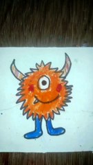 How to draw cute monster
