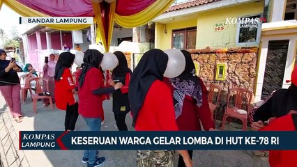 Keseruan Warga Gelar Lomba di HUT RI ke 78 Tahun