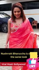 Nushrratt Bharuccha is slaying the saree look