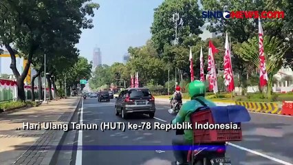 Jakarta setelah Perayaan HUT ke-78 RI, Sejumlah Ruas Jalan Ramai Lancar