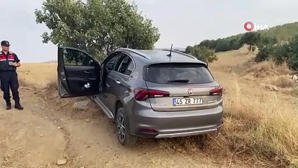 Ağaca çarpan otomobilde bilekleri ve boynu kesilmiş erkek cesedi bulundu