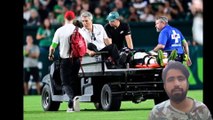 Eagles' Tyrie Cleveland, Moro Ojomo suffer neck injuries, carted off field
