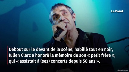 Mort de Gérard Leclerc : sur scène, Julien Clerc a rendu hommage à son « petit frère »