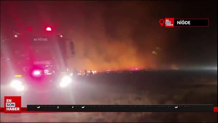 Niğde’de çıkan yangında 500 hektar mera alanı zarar gördü