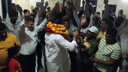 बहरोड़ नगर परिषद बनने पर ऐसे मनाई खुशियां, देखें वीडियो