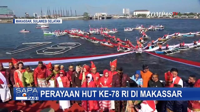 Dikelilingi Pemandangan Indah, Pemkot Makassar Gelar Upacara HUT Ke-78 RI di Anjungan Pantai Losari!