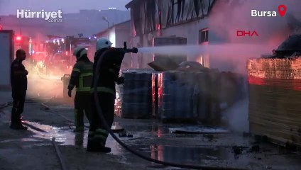 Bursa'da fabrikada yangın