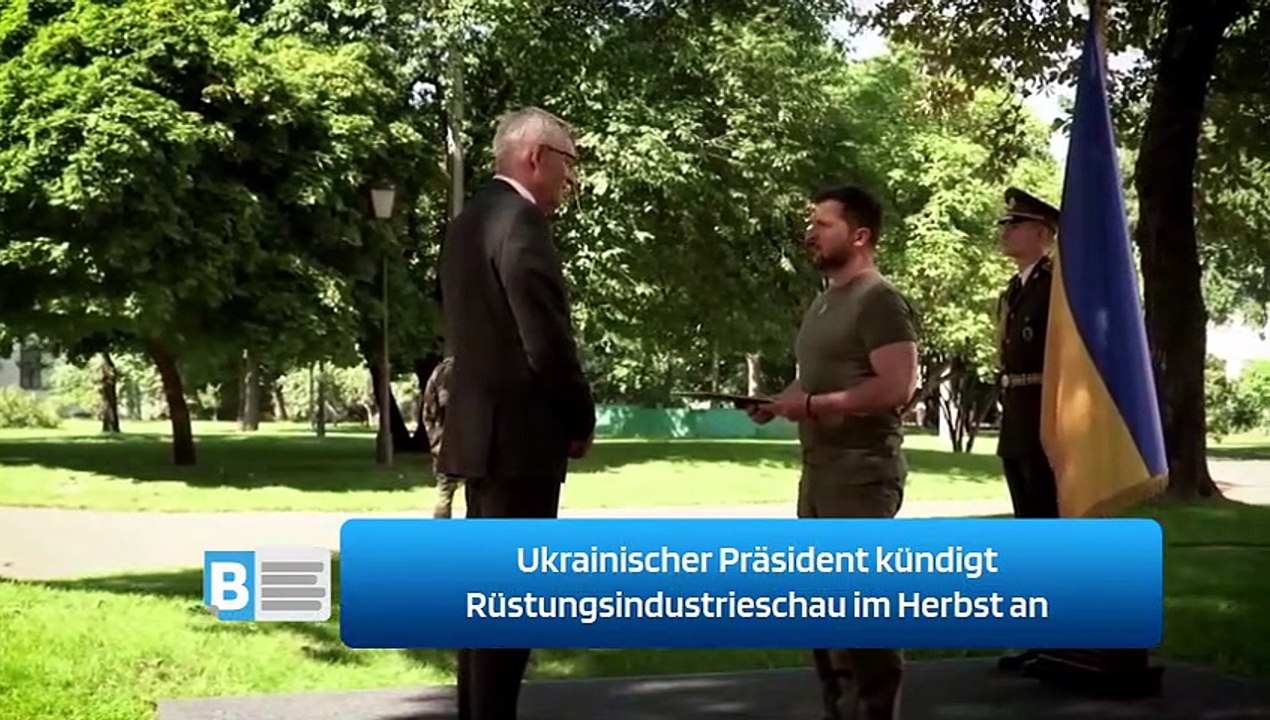 Ukrainischer Präsident kündigt Rüstungsindustrieschau im Herbst an
