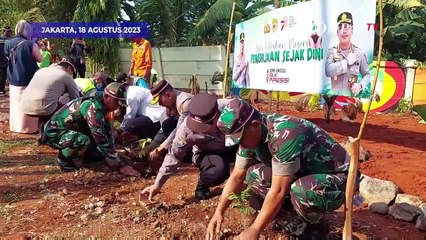 Polri Tanam 15.000 Pohon Guna Jaga Kualitas Udara Jakarta