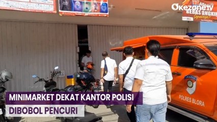 50 Meter dari Kantor Polisi, Minimarket di Blora Dibobol Pencuri Brangkas Dirusak