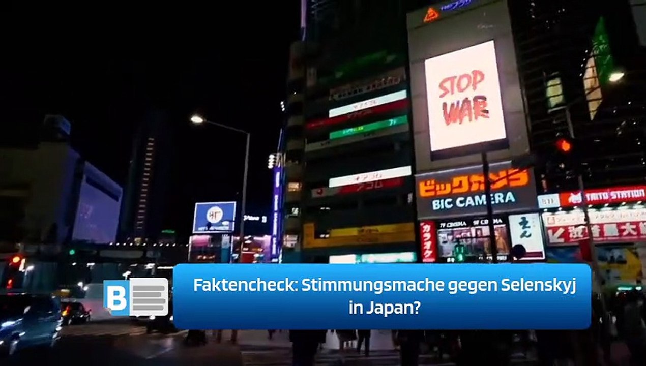 Faktencheck: Stimmungsmache gegen Selenskyj in Japan?