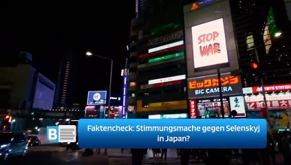 Faktencheck: Stimmungsmache gegen Selenskyj in Japan?