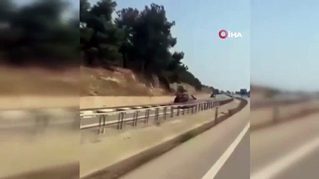 Ölüme davetiye çıkardı... Otoyolda ters şeritten kilometrelerce ilerledi