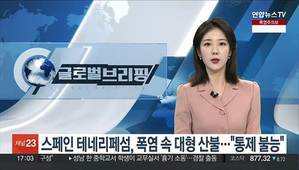 스페인 테네리페섬, 폭염 속 대형 산불…"통제 불능"