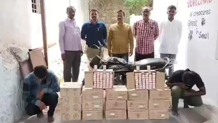 కర్నూలు జిల్లా: భారీగా కర్ణాటక మద్యం పట్టివేత.. ఇద్దరు అరెస్ట్