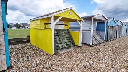 Beach huts offer holiday makers in Sussex some home comforts at the seaside
