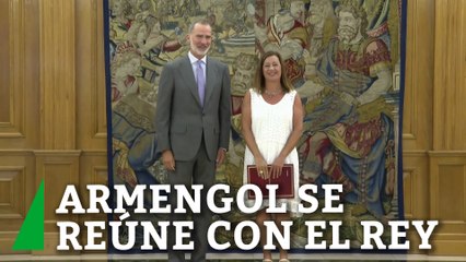 Armengol se reúne con el rey para informarle de la constitución de las Cortes