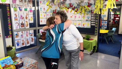 Teacher with down syndrome celebrates 20 years at school