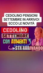 Cedolino pensioni settembre in arrivo - ecco le novità