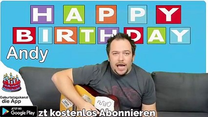 Happy Birthday, Andy! Geburtstagsgrüße an Andy