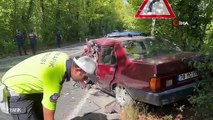 Bartın-Karabük Karayolu'nda Kafa Kafaya Çarpışan Otomobillerde 2 Kişi Hayatını Kaybetti