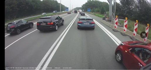 Comportement dangereux sur les routes belges: le camion évite de justesse la voiture